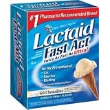 Lactaid Fast Act Chewable Tablets - 60 ea