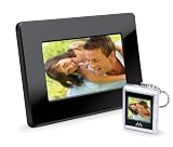 Merkury Innovations MI-DF0856 8.5-Inch Digital Photo Frame with 1.5-Inch keychain (Silver)