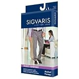 Sigvaris Select Comfort Knee High 20-30mmHg Men's Closed Toe, S1, Black