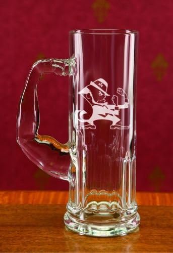 Notre Dame Fighting Irish Leprechaun 20 Oz Deep Etched Muscle Mug
