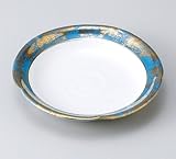 金彩輪花5.0丸皿　3個組 【美濃焼　和皿】