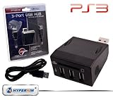 PS3 3-Port USB Hub w/SD SDHC, MMC Card Slot/Reader