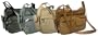 Genuine Leather Handbag with Cell Phone Holder & Many Pockets Choice of Colors