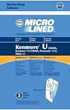 9 Kenmore Upright 50688 and 50690, Panasonic Type U-2 Vacuum Bags Microfiltration with Closure