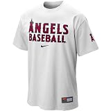 Nike Los Angeles Angels of Anaheim White MLB Practice T-shirt
