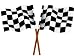 Finishing Checkered Flag - 18W x 14H - Peel and Stick Wall Decal by Wallmonkeys