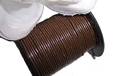 Genuine Leather Cord 1mm Brown 5 Yards