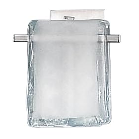 Eglo 85085A Bogota, Nickel and Satin Frosted and Clear, 1-Light Wall Light Fixture by Eglo