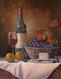 Wine & Grape I by T.C. Chiu,8 in. x 10 in.