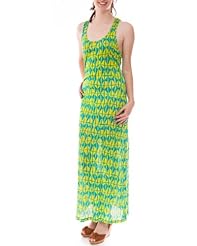 Rayon Striped Print  Dress