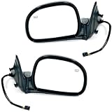 1998 Chevrolet/Chevy S10 Pickup Truck, Blazer, 1998 GMC Envoy, S15, Jimmy, Sonoma, 1998 Oldsmobile/Olds Bravada Power With Heat Folding Black Paint To Match Heated Rear View Mirrors Pair Set Left Driver AND Right Passenger Side (1998 98)