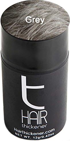 Keratin Hair Building Fibers 12g & 25g Available in Grey, Light Grey, Brown, Light Brown, Medium Brown, Dark Brown, Black, Blonde, Medium Blonde, White and Auburn Color (12g, Grey)