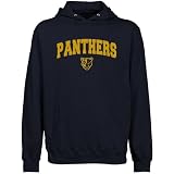 NCAA Florida International Golden Panthers Navy Blue Logo Arch Lightweight Pullover Hoody