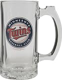 Minnesota Twins Beer Mug: 3D Logo Glass Tankard