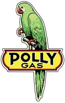 21-20 Pollygas Cutout Metal Sign