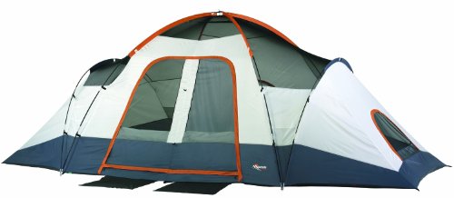 Mountain Trails Grand Pass 18- by 10-Foot, 2-Room 6 to 7-Person Family Dome Tent