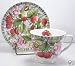 Raspberry Chintz Fine Bone China Cup and Saucer