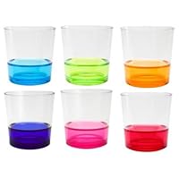 Zak Designs Marui Individual Tumblers, Assorted Brights, Set of 6