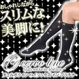 おしゃれしながらスリムな美脚に!太もも!ヒップまでスッキリシェイプ! 【チェルボライン ハイソックスinプラチナ】