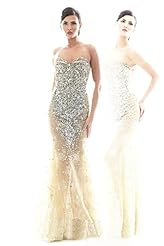 Maternity Chiffon/Taffeta/Tulle Crystal Crystals Beaded Applique Lace Pageant Dress 