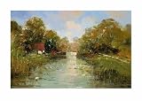 Aan De Waterkant II by De Haan. Art Print Poster 27.5 inches width by 19.5 inches height. Highest Quality Art Poster Print