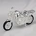 SILVER MOTORCYCLE BANK - SILVERPLATED MOTORCYCLE MONEY BANK