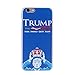 IMDEN Donald Trump 2016 Thin Soft TPU / Hard Back PC Crystal Clear Slim Edge Cover Case for iPhone 6/iphone 6s(Blue/White)