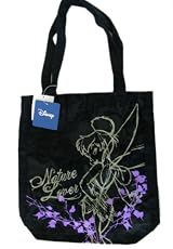 Disney Fairies Nature Lovers Tinkerbell Tote Handbag - Washed Black