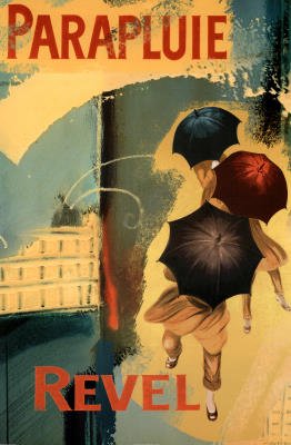 (24x36) Parapluie Revel Abstract Art Print Poster
