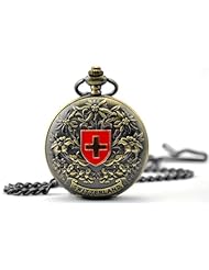 Tirio The Swiss cross style Mechanical Movement Hand Wind pocket watch