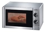 Severin MW 7847 Mikrowelle mit Grill, Edelstahl-geb�rstet / 700 Watt / Grill 1000 Watt / 17 Liter Garraum l