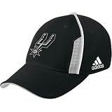 adidas San Antonio Spurs Black Official Team Flex Fit Hat