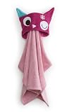 Zutano Owls Critter Towel, Pink