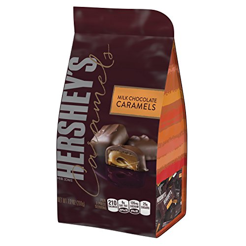 HERSHEY'S Caramels (Milk Chocolate, 7.2 Ounce Bag, Pack of 8)