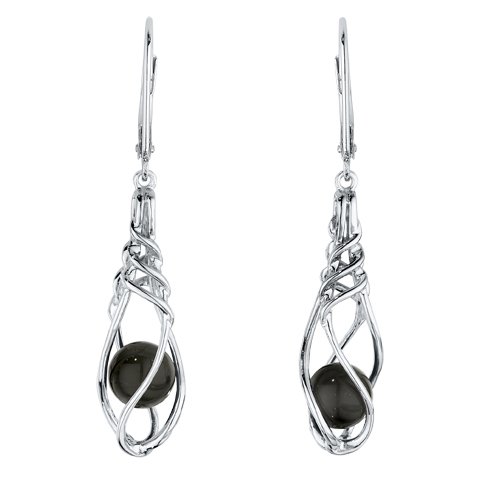 best price Ze Onyx Earrings in Sterling Silver with Caged Onyx Bead Dangle and Lever Back Findings for security Best Deals best price Ze Onyx Earrings in Sterling Silver with Caged Onyx Bead Dangle and Lever Back Findings for security Best Deals