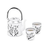 Cherry Blossom Teapot & Teacups Set