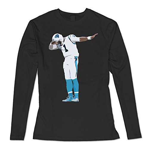RIen Women's Cam Newton Dabbing Dab Dance Carolina Panthers Long Sleeve T Shirt