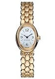 Bulgari OV27GG Ovale White Dial 18K Yellow Gold Women's Watch