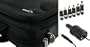 rooCASE 2n1 Combo - MSI Wind U120-020US 10-Inch Netbook Carrying Case and 12v Car Charger - Black Deluxe Bag