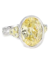 Judith Ripka "Estate" Oval Stone Estate Yellow Ring