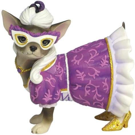 Aye Chihuahua Masquarade Figurine