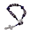 Royal Purple Facted Crystals Small Royal Purple Crystals Diamond Studded Rings Cross Bracelet