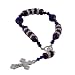 Royal Purple Facted Crystals Small Royal Purple Crystals Diamond Studded Rings Cross Bracelet