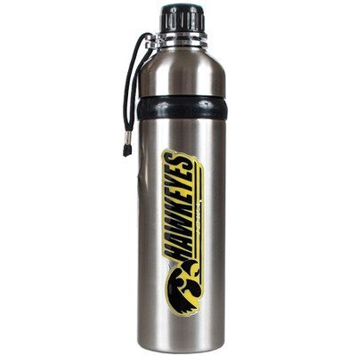 NCAA 24oz Colored Stainless Steel Water Bottle Team: Iowa Univ