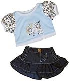 Unicorn "Glitter" Outfit Teddy Bear Clothes Outfit Fits Most 14" - 18" Build-a-bear, Vermont Teddy Bears, and Make Your Own Stuffed Animals