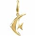 Yellow Gold Angel Fish Charm