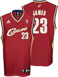 LeBron James Cleveland Cavaliers Maroon Youth Replica Adidas NBA Jersey