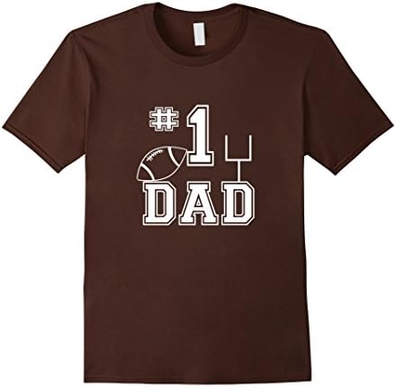 Men's Number One Football Dad Large Brown