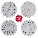 Badger Air Brush Nail Stencil Set (Pack of 4)