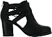 Soda Womens Scribe Ankle Bootie With Low Heel And Cut-Out Side Design